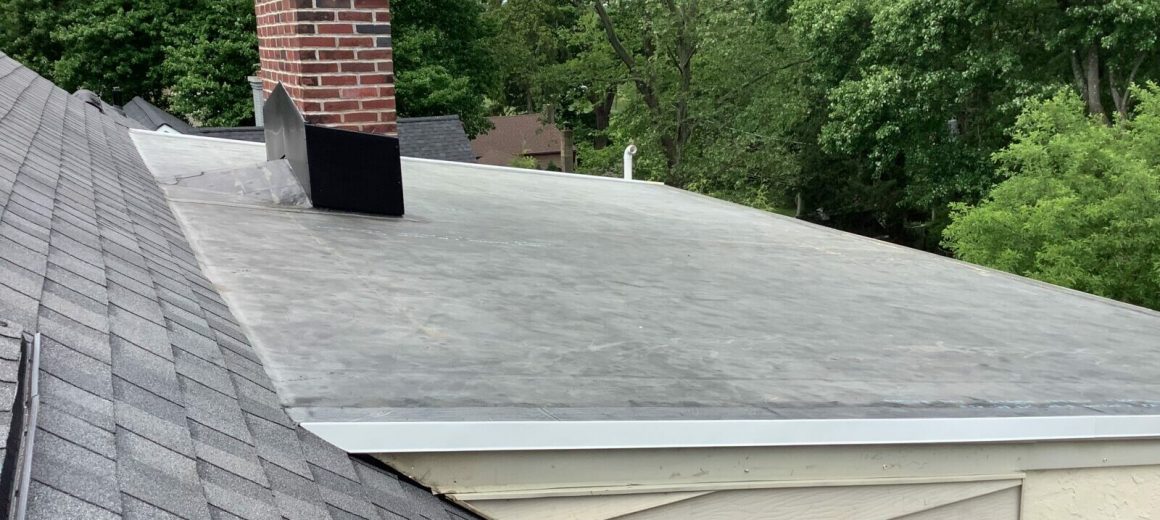Asphalt Shingle Roof installed Glenside, PA, Montgomery Co., PA, Certainteed Landmark PRO Max shingles & EPDM Rubber Roofing, May 2022