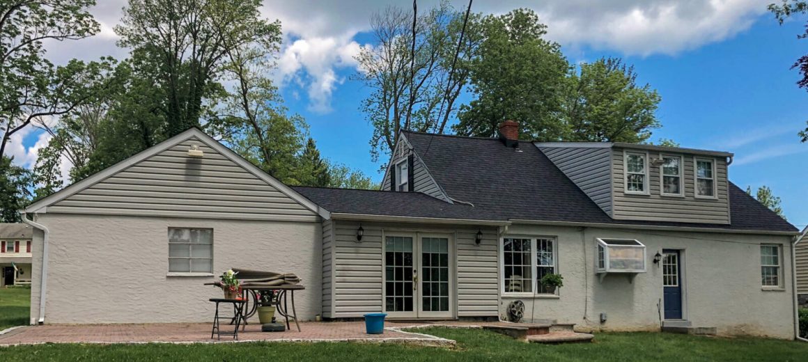 Shing roofing job done by Hillcrest Roofing in Newtown Square, Pennsylvania
