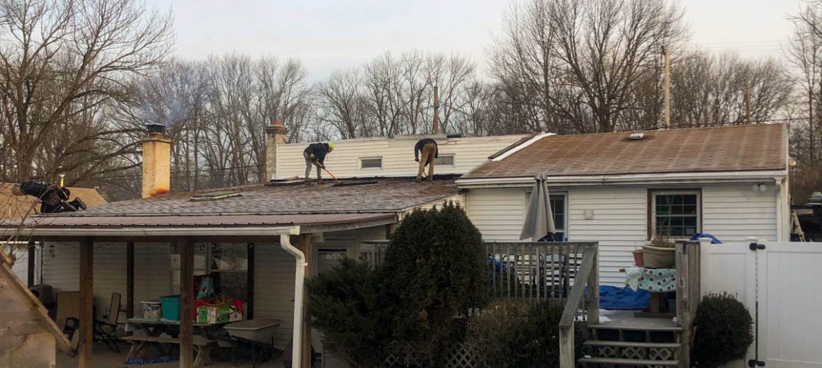 Old Shingle Roof getting replaced by metal roof